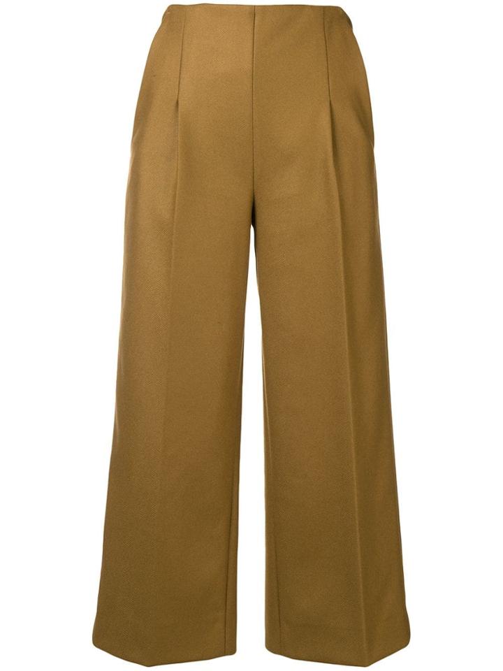 Chalayan Cropped Trousers - Neutrals