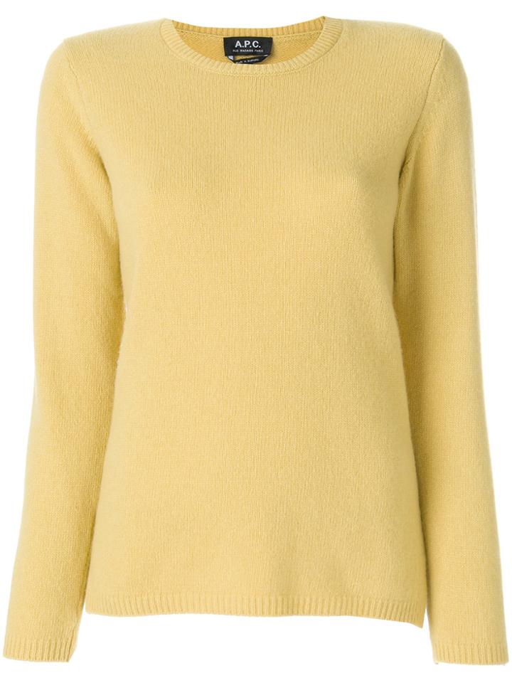 A.p.c. Round Neck Sweater - Yellow & Orange