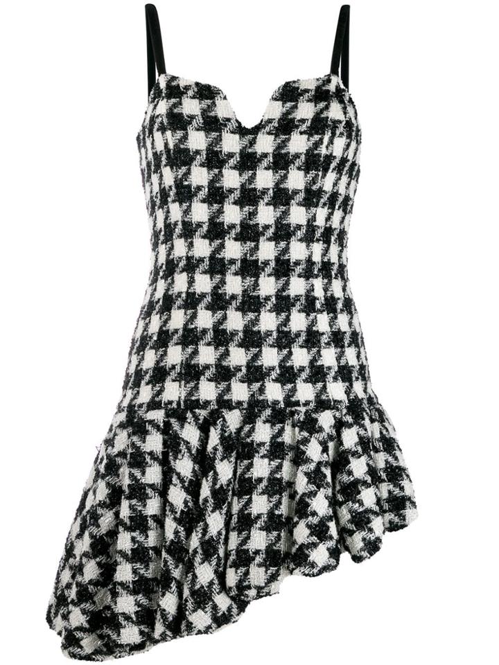 Giuseppe Di Morabito Houndstooth Tweed Dress - Black