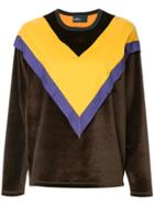 Kolor Colour Block Sweatshirt - Brown