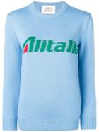 Alberta Ferretti Alitalia Knit Sweater - Blue
