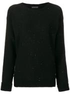 Etro Crewneck Sequin Sweater - Black