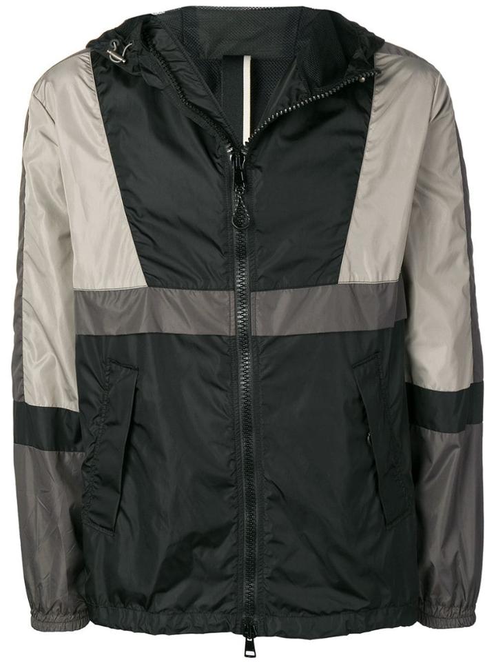 Low Brand Colour-block Windbreaker - Black