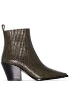 Aeyde Kate 80mm Ankle Boots - Green