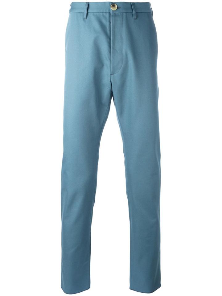 Vivienne Westwood Man Rear Patch Chinos - Blue