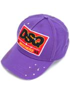 Dsquared2 - Brothers Baseball Cap - Men - Cotton - One Size, Pink/purple, Cotton