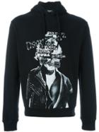 Dsquared2 Punk Print Hoodie, Men's, Size: Medium, Black, Cotton