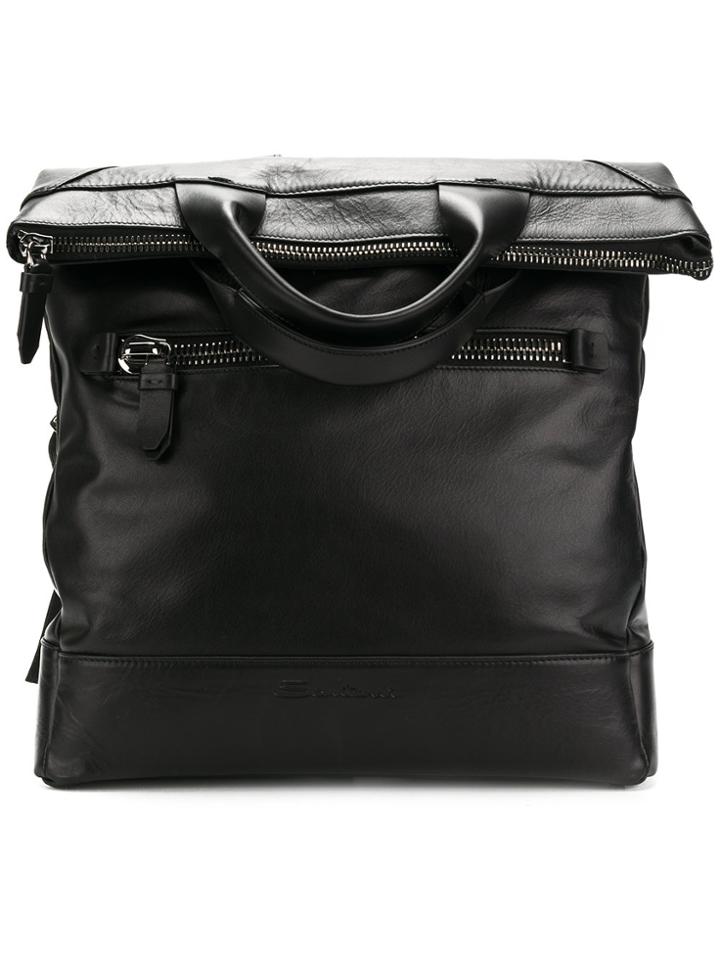 Santoni Oversized Backpack - Black