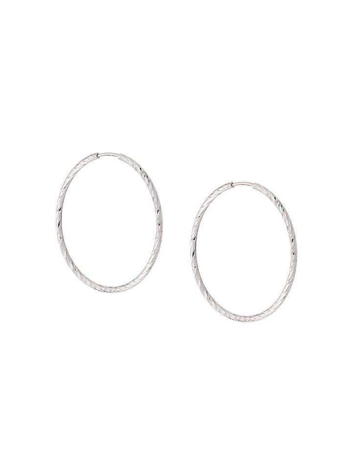 Maria Black 14kt White Gold Liv 35 Hoop Earrings - Silver