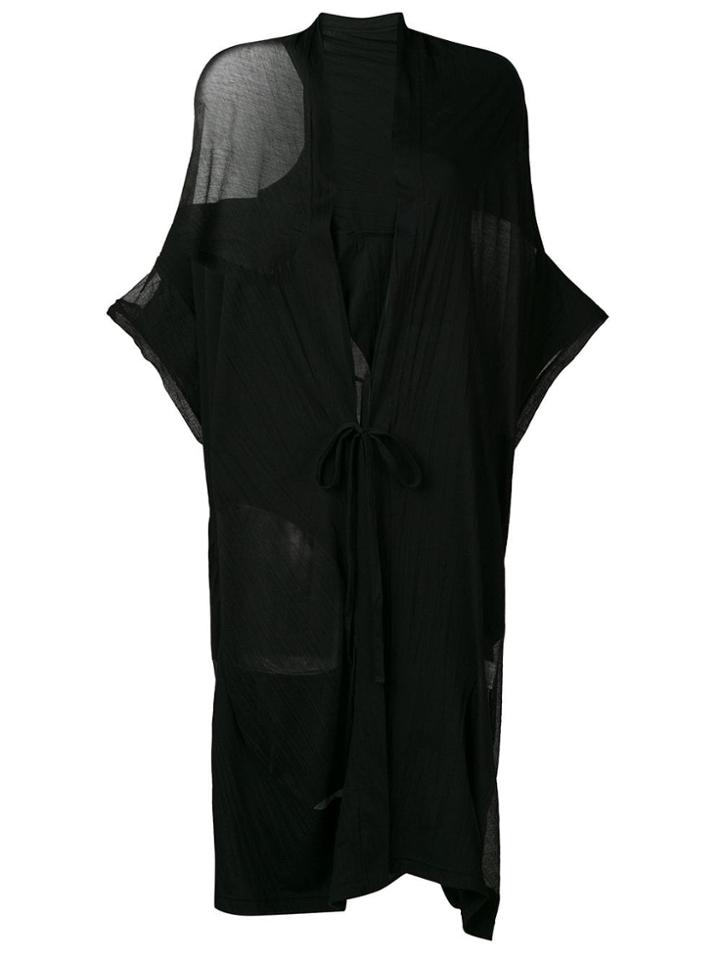 Y's Sheer Panels Jacket - Black