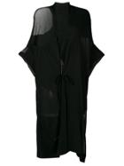 Y's Sheer Panels Jacket - Black