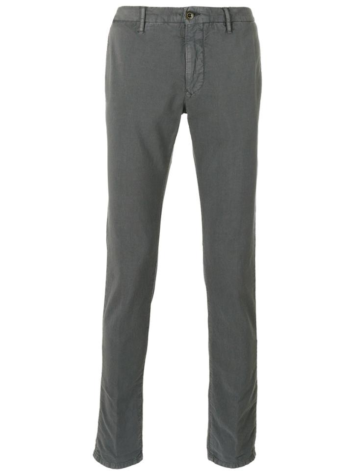 Incotex Stonewashed Chino Trousers - Grey