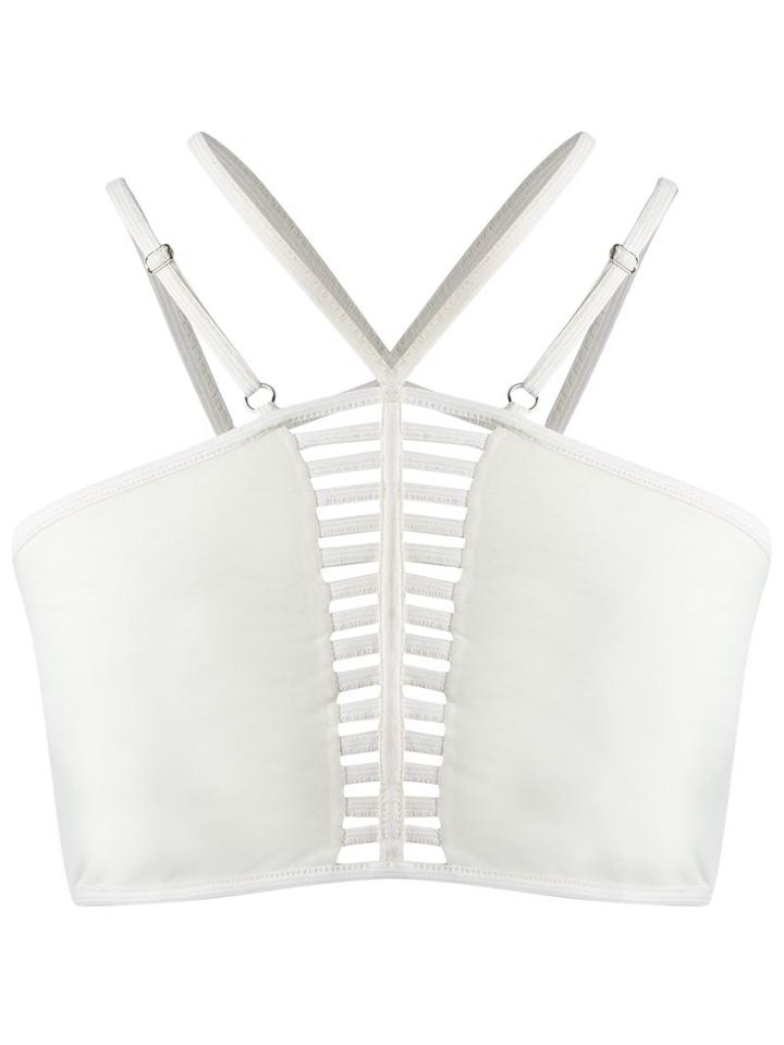 Andrea Bogosian Strappy Top, Size: P, Nude/neutrals, Polyamide/polyurethane