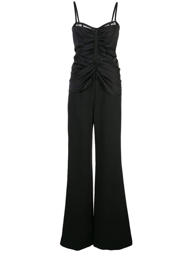 Jonathan Simkhai Ruched Wide-leg Jumpsuit - Black