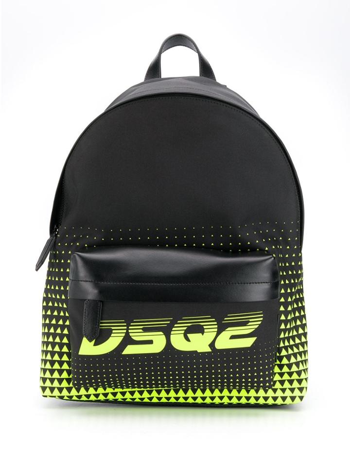Dsquared2 Zipped Logo Backpack - Black