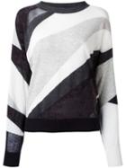 Diesel Sheer Detail Jumper, Women's, Size: Medium, Rayon/nylon/cotton/cashmere