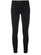 Gucci Panther Embroidered Skinny Jeans, Women's, Size: 25, Black, Cotton/polyester/spandex/elastane