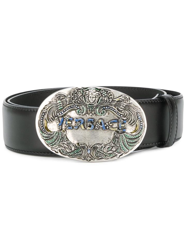Versace Medallion Signature Belt - Black