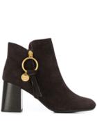 See By Chloé High Heel Ankle Boots - Brown
