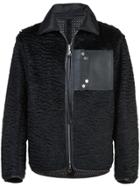 Oamc Zip Up Padded Bomber Jacket - Black