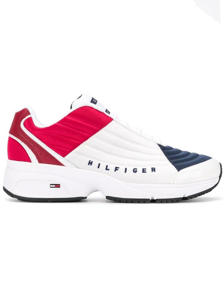 Tommy Jeans Panel Lace-up Sneakers - White