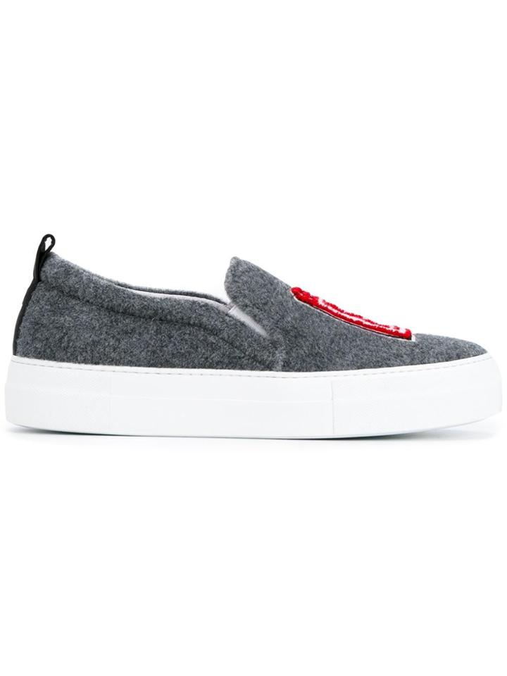 Joshua Sanders London Slip-on Sneakers - Grey