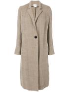 Forte Forte Single Breasted Coat - Brown