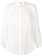 Closed - Broderie Anglaise Panel Shirt - Women - Cotton - M, White, Cotton