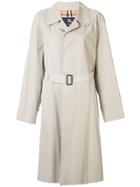 Burberry Pre-owned Belted Midi Raincoat - Brown