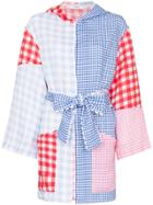 Marysia Gingham Patchwork Print Tunic Jacket - Multicoloured