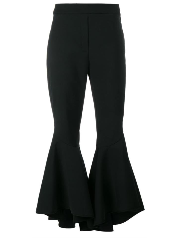 Ellery Flared Cropped Trousers, Women's, Size: 8, Black, Polyester/spandex/elastane/virgin Wool