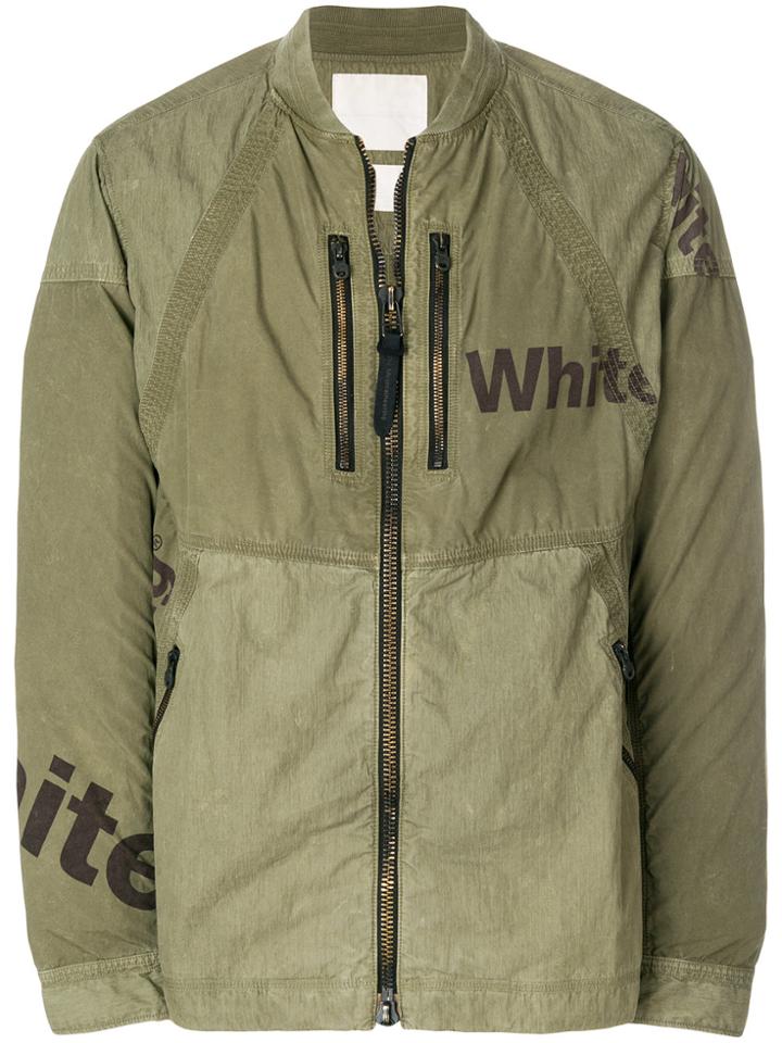 White Mountaineering Panelled Shirt Jacket - Green