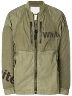 White Mountaineering Panelled Shirt Jacket - Green