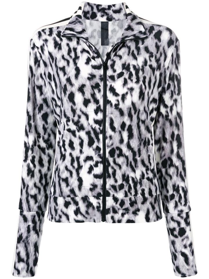 Norma Kamali Leopard Print Sports Jacket - Green