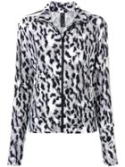 Norma Kamali Leopard Print Sports Jacket - Green