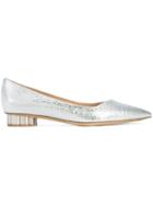 Salvatore Ferragamo Bari Ballerina Shoes - Metallic
