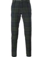 Incotex 'dirty Tartan' Trousers, Men's, Size: 33, Green, Cotton