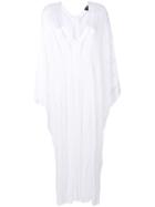 Tom Ford Long Sheer Stripe Kaftan - White