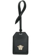 Versace Medusa Plaque Luggage Tag - Black