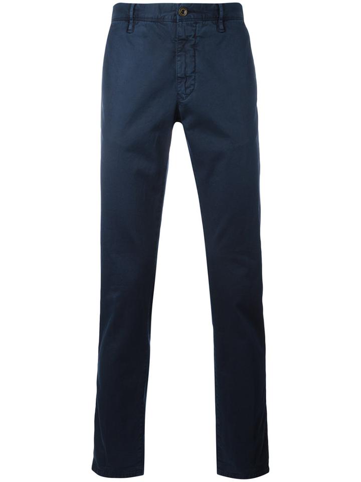 Incotex - Classic Chinos - Men - Cotton/spandex/elastane - 35, Blue, Cotton/spandex/elastane