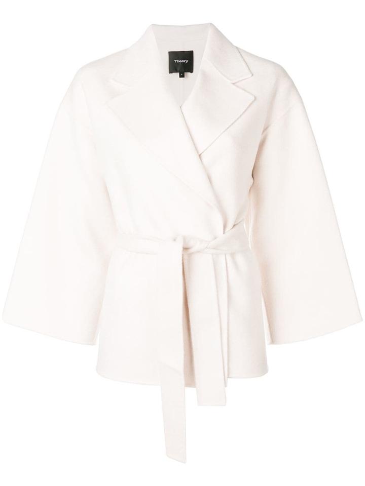 Theory Tied Wrap Jacket - Nude & Neutrals