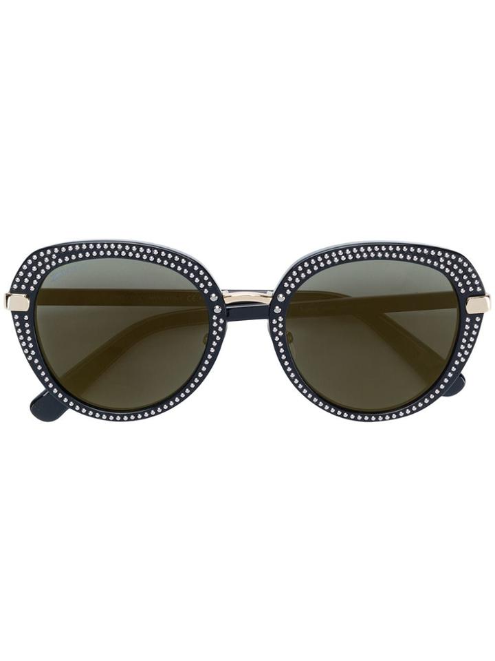 Jimmy Choo Eyewear Mori Studded Sunglasses - Black