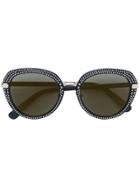 Jimmy Choo Eyewear Mori Studded Sunglasses - Black