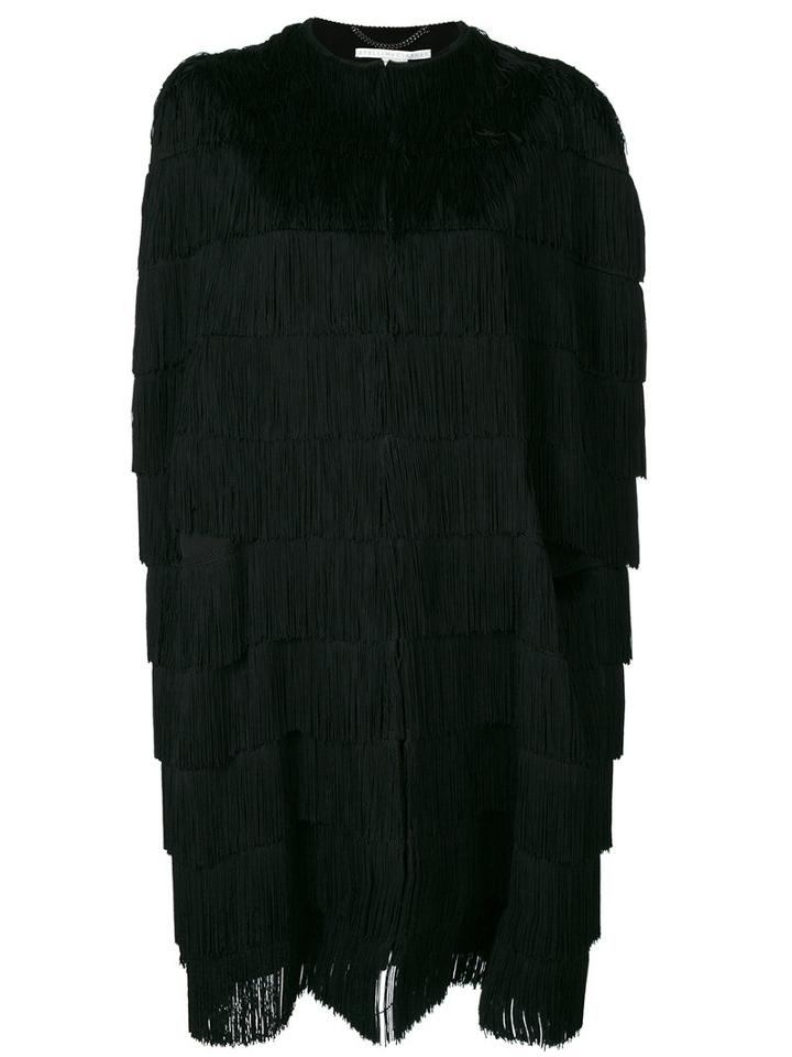 Stella Mccartney - Meina Cape - Women - Cotton/viscose/virgin Wool - 40, Black, Cotton/viscose/virgin Wool