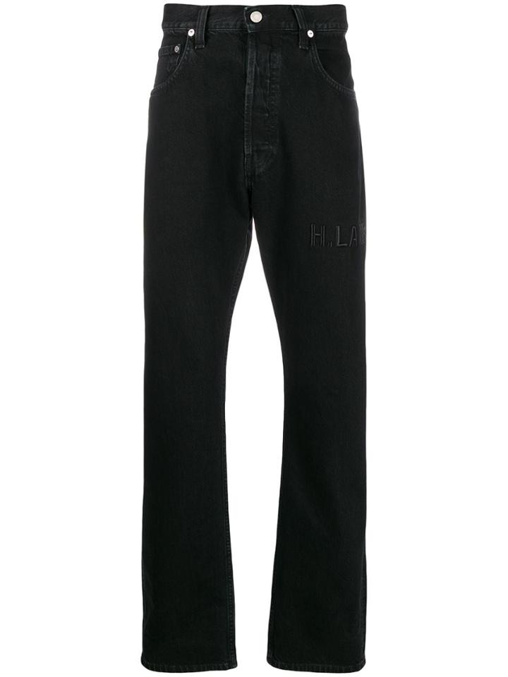 Helmut Lang High-rise Straight Leg Jeans - Black