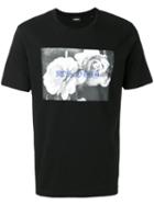 Diesel - Rose Print T-shirt - Men - Cotton - Xs, Black, Cotton
