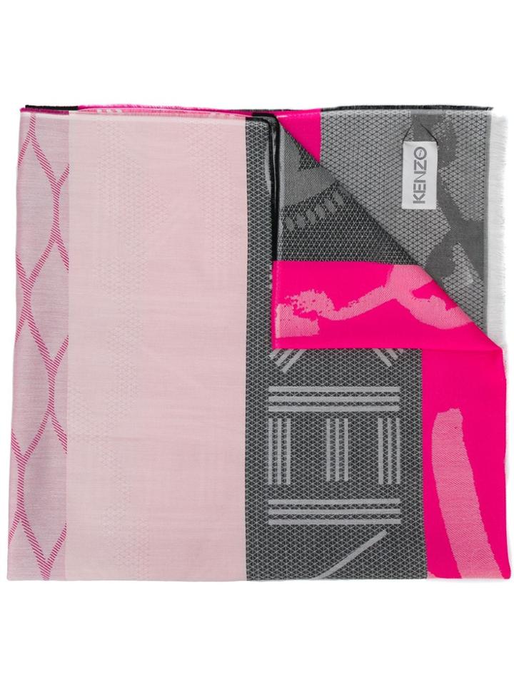 Kenzo Logo Scarf - Pink