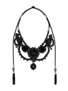 Gucci Beaded Gothic Necklace, Women's, Black