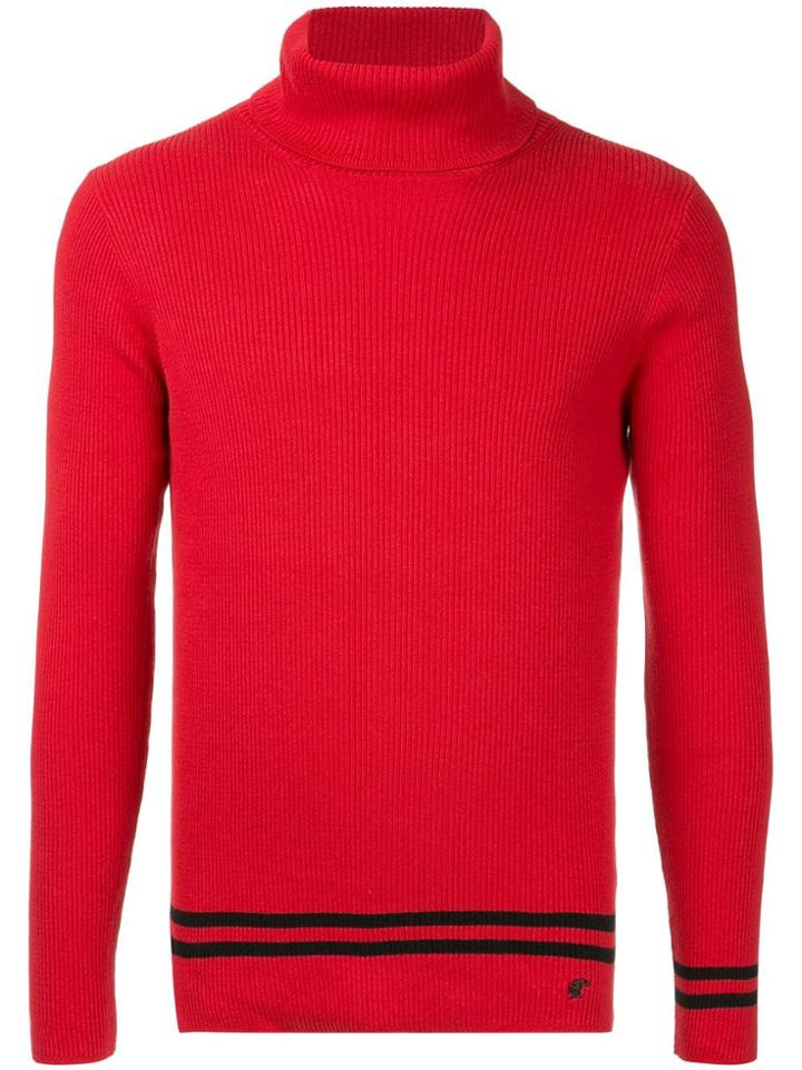 Loveless Turtleneck Knit Top - Red