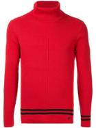 Loveless Turtleneck Knit Top - Red